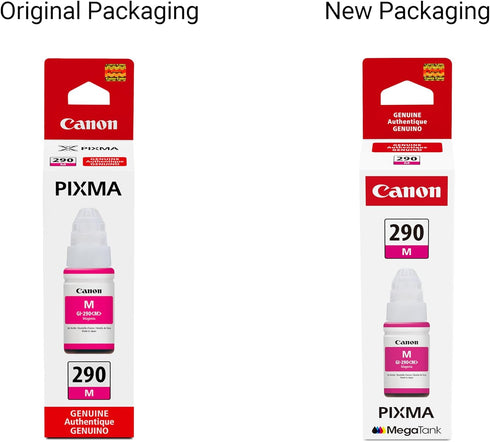 Canon GI-290 G4200, G3200, G2200, G1200, G4210 Genuine Magenta Ink Tank, Compatible with Megatank and Printers