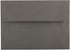 JAM PAPER A7 Premium Invitation Envelopes, 5 1/4 x 7 1/4, Dark Grey, 50/Pack