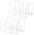 Clear Desktop Book Organizer, Creative Book Stand, Divider Bookshelf for Home School and Office, Pack of 2