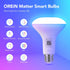 Bulb, BR30 Bulbs 650LM 60W, Bulbs Bulb 4Pack OREiN Matter Smart Light Smart with Remote Recessed Color Changing RGBTW