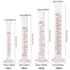 SUPERLELE Glass Graduated Cylinder Set 10ml 25ml 50ml 100ml, Thick Glass Beaker Set 50ml 100ml 250ml with 2 Droppers