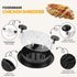 Generic Chicken Shredder Tool Twist BPA-Free Manual Meat Shredder with Clear Lid & Dual Knob Handles Sharp Spike Teeth
