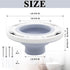 Toilet Flange Repair Kit Fits for 4 Inch 5 Inch or Special 3 Inch Drain Pipe, Universal Toilet Flange for Toilet Repair and Installation, Perfect Seal No More Leaks (Gray)