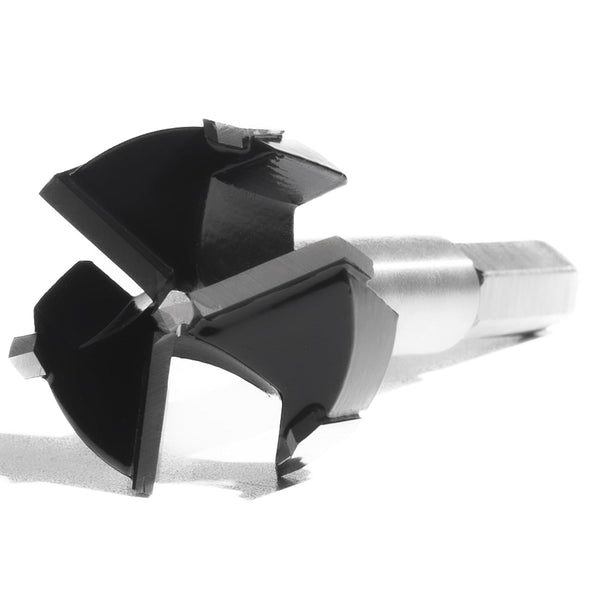 1-3/4 Inch Forstner Drill Bit, Triple-Flute Carbide Tipped for Hard Wood, Soft Wood, Veneered Plywood, Plastic