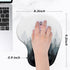 Hsurbtra Ergonomic Mouse Pad, Cute White Forest Gel Mouse Pads with Wrist Rest Support, Non-Slip PU Base, Memory Foam