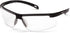 Pyramex Ever-Lite Lightweight Safety Glass Bifocal Readers, 3.0 Diopter Black Frame with Clear Anti Fog Lens