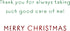 American Greetings Merry Christmas Thank You Card from the Pet (Thank You)