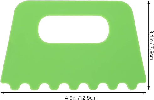 Plastic Paint Scraper, Putty Knife, Spackle Tool, 4 Pcs Plastic Putty Knife Scraper for Art