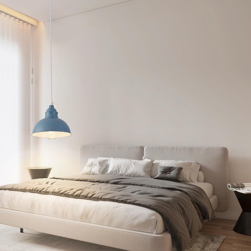 SoodMi 15FT Plug in Pendant Light, Hanging Lights, On/Off Switch, Industrial Pendant Light with Plug in Cord, Metal