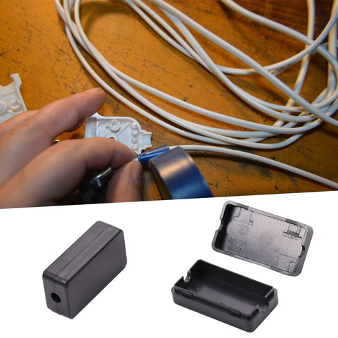 Auniwaig 10Pcs Plastic Electronic Project Junction Box Enclosure, Dustproof Waterproof Project Boxes for Indoor Outdoor