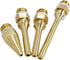 Wolfride 4Pcs Glue Gun Nozzle Set, Interchangeable Copper Nozzle, 10.8mm Thread, Bore Diameter 2mm 3mm