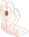 Cabilock Delicate -Shaped Desktop Bookend Chic Book Stopper for Premium Iron Design