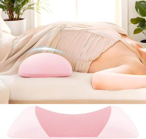 Generic 21.65x10.24x4.33in Memory Foam Lumbar Pillow, Lumbar Support Pillow for Sleeping, Breathable Sponge Ergonomic