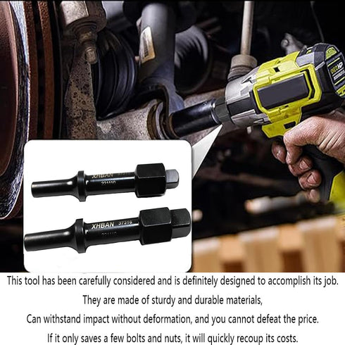 37315 Pneumatic Bolt Breaker, 3/8" & 37316 1/2", for Removing Stubborn Fasteners, Torx Bolts, Nuts