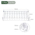 YOKIVE Tube Rack, Acrylic Test Tube Rack Holder | Great for 0.2ml,10ml Lab Test Tube(Clear, 40-Sockets)