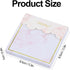 Marble Gold Sticky Note Pads Holder Set, 3x3" Self-Adhesive Cube Memo Paper Scratch Pad Desk Organizer