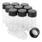 Ellbest 5ml (0.17 Oz) Small Glass Vials, Clear Glass Bottles with Screwcap, Pack of 10 for Liquid Sample Collection