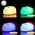 LOVERUIS Night Light for Kids Cute Cat Gifts Kids Night Light Timer Squishy Kitty Silicone Lamp for Children Colorful