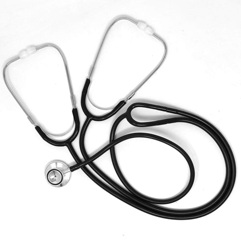 Ever Ready First Aid Dual Head Teaching Stethoscope - Black, Nursing Student & Medical Training Stethoscope