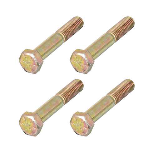 Hex Bolts (1/2-20x3") 4Pcs, Grade 8 Carbon Steel Zinc Plated Partial Threaded Hex Head Screw Bolt