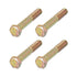 Hex Bolts (1/2-20x3") 4Pcs, Grade 8 Carbon Steel Zinc Plated Partial Threaded Hex Head Screw Bolt
