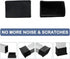 50mm 30mm 4pcs uxcell Rubber Rectangle Chair Leg Caps End Pad Feet Cover Furniture Slider Floor Protector x Black