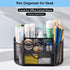 AUSTARK Desk Organizer Stationery Storage, Pencil Holder for Desk, Wire Mesh Office Supplies Accessories & Workspace