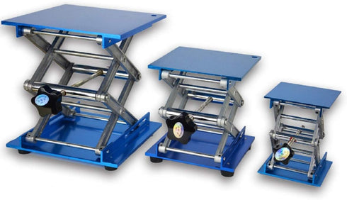 Lab Jack Stand Table Lift, Aluminium Oxide Scissor Lifting Jack Platform, 4''X4'' for Laboratory Use