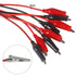 10 Groups 1M Alligator Clips, Insulated Test Leads with Double-Ended Jumper Wires for Electrical Testing