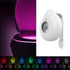 Generic LED Toilet Light Motion Activated Lamp, Color Shifting Strip | Battery Powered Night Fixture, Smart Restroom