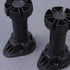 4pcs Cabilock Adjustable Sofa Legs Black Thickened Plastic Furniture Support Feet Cabinet Legs for Tv Stand Bathroom