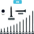 #8 x 1-1/4" Wood Screw, 100 PCS Black Phosphate Coated Stainless Flat Truss Head Fast Self Tapping Screws