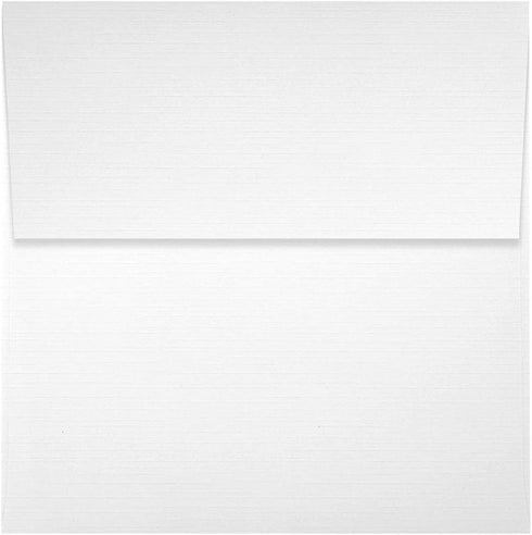 LUXPaper Square Invitation Envelopes | Peel & Press | 3 1/4" x 3 1/4" | White Linen | 80lb. Text | 50 Qty by LUXPaper