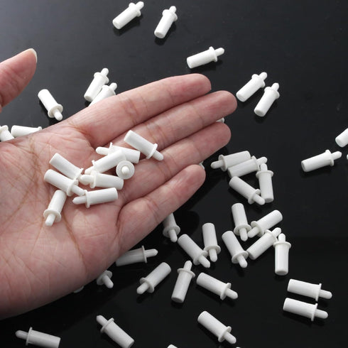 100 Pack Bonsicoky Shutter Repair Pins - Spring Loaded Fasteners for Plantation Shutters and Windows, Ideal for Easy