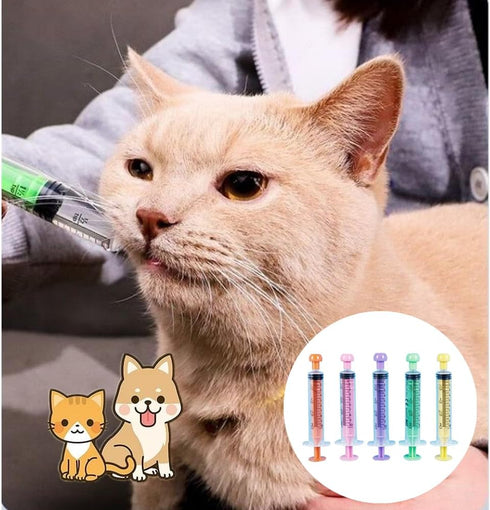 10 PCS 10ml Pet Syringe Feeder, Professional Plastic Syringe and Cover for Scientific Labs, Liquid Dispensing