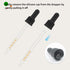 Glass Dropper Pipettes Compatible with SodaStream Bubly Bubbly Drops Flavors (Black, 6Pcs)