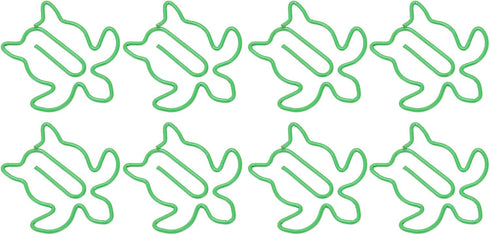 Fancy Paperclips, 100 Pcs Small Paper Clips, Strong Clamping for School Use (Sea Turtle)