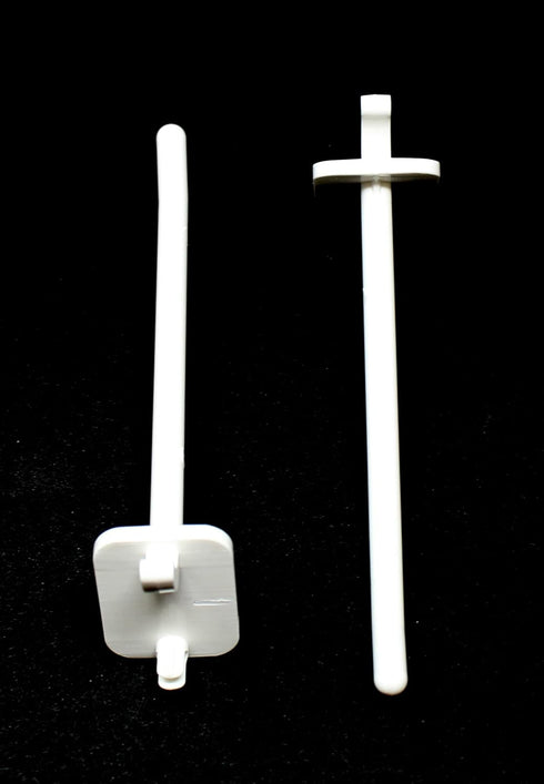 JSP Manufacturing 4" Plastic Pegboard Hooks for Garage, Tools, Storage, Jewelry, Craft - Multi-Colors (25 Pack)