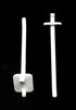 JSP Manufacturing 4" Plastic Pegboard Hooks for Garage, Tools, Storage, Jewelry, Craft - Multi-Colors (25 Pack)