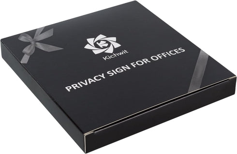 Kichwit Office Door Sign, Do Not Disturb, Out of Office, Welcome Please Knock, Privacy Sign, 5 Inch, Silver