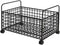 Milageto Rolling Book Cart Utility Cart Under Desk Dormitory Storage Box with Wheels