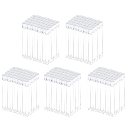 Merkunis 250 Pcs Clear Plastic Test Tubes with Caps, 16 x 100 mm (10 ml) for Scientific Experiments & Parties