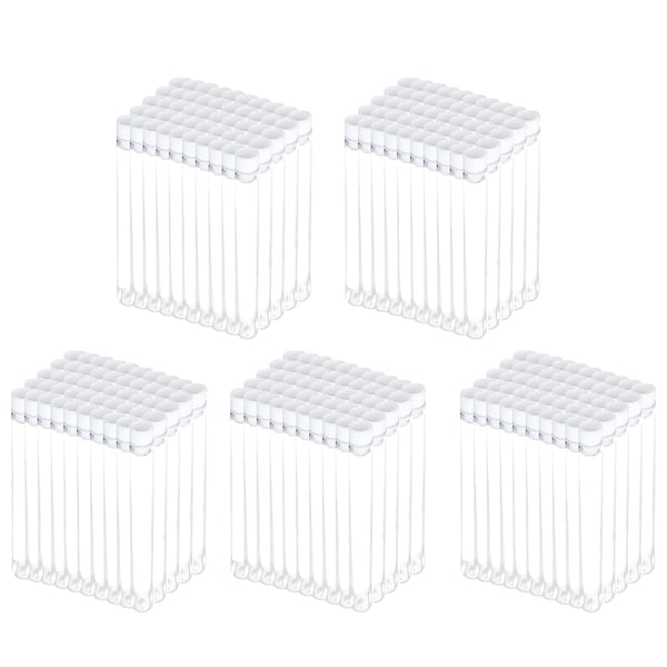 Merkunis 250 Pcs Clear Plastic Test Tubes with Caps, 16 x 100 mm (10 ml) for Scientific Experiments & Parties