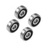 6300-2RS Deep Groove Ball Bearings Z2 10mmX 35mm X 11mm Double Shielded Carbon Steel (4 pcs)