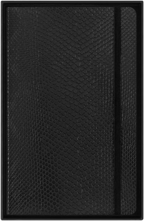 Moleskine Limited Edition Notebook Vegea, Large, Ruled, Black Boa, Soft Cover, 5 x 8.25 Inch