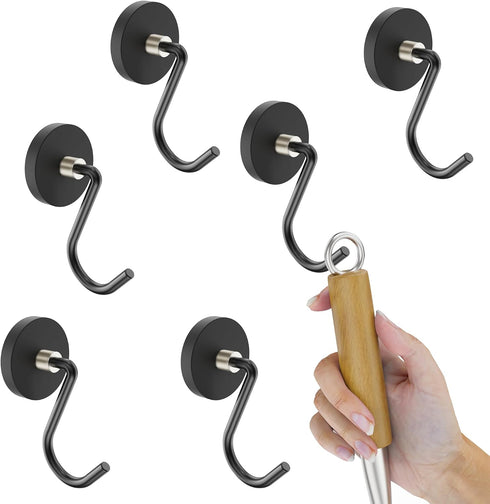 Super Strong Magnetic Grill Hooks, 6 Pcs Heavy Duty Magnetic Grill Hooks
