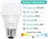 4 Pack E26 LED Bulb, 40W Equivalent, Non-Dimmable, Daylight White 5000K, 6W Bright White for Home Lighting