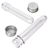 6PCS Clear Plastic Test Tubes with Screw Caps 45ml for Scientific Experiments, Party Decoration, Candy, Bath Salt