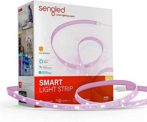 Sengled Smart Zigbee Multicolor Light Strip, 2M (6.56ft) Base Kit, Hub Required, Also