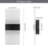 Dimmable 12W Lightess Modern Wall Sconce Sconce Wall Lighting Black Indoor Wall Lamp Acrylic Wall Mounted Lighting